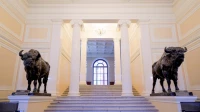 Александр Беглов: Завершена реставрация парадного вестибюля со скульптурами зубров в доме Пашкова