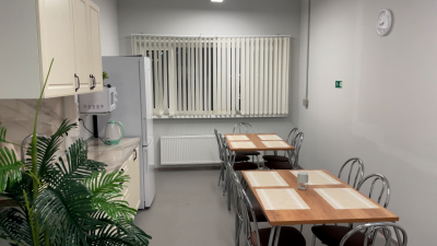 В новом квартале на Среднерогатской улице в рамках расширения инфраструктуры ЖКХ открыли помещение для дворников