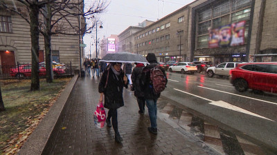 К Петербургу идёт снег
