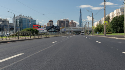 Александр Беглов: В Приморском районе завершился масштабный дорожный проект — отремонтировано более 14 км автомагистралей