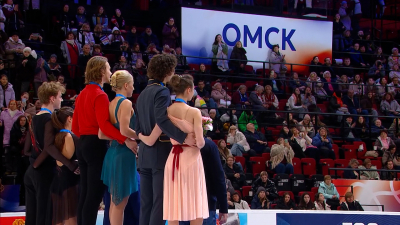 Петербургские фигуристы завоевали шесть медалей на заключительном этапе Гран-при России в Омске