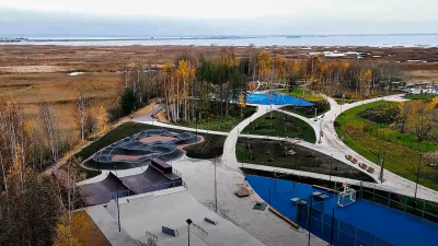 Александр Беглов: В Кронштадте благоустроили новое общественное пространство на берегу Финского залива