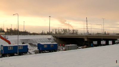 Строительная готовность Южной широтной магистрали достигла 60%