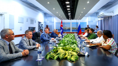 Александр Беглов встретился с губернатором провинции Гавана Республики Куба Янет Эрнандес Перес