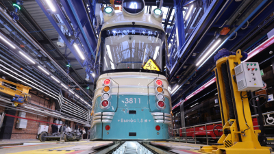 Александр Беглов: После реконструкции Трамвайный парк №7 стал самым передовым в Петербурге