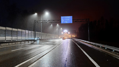 На участке трассы «Сортавала» установили более 800 светильников