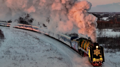 Дед Мороз проверит готовность поезда и отправится из Великого Устюга во Владивосток