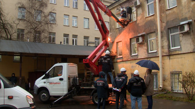 На Моховой улице состоялись учения по ликвидации коммунальных аварий