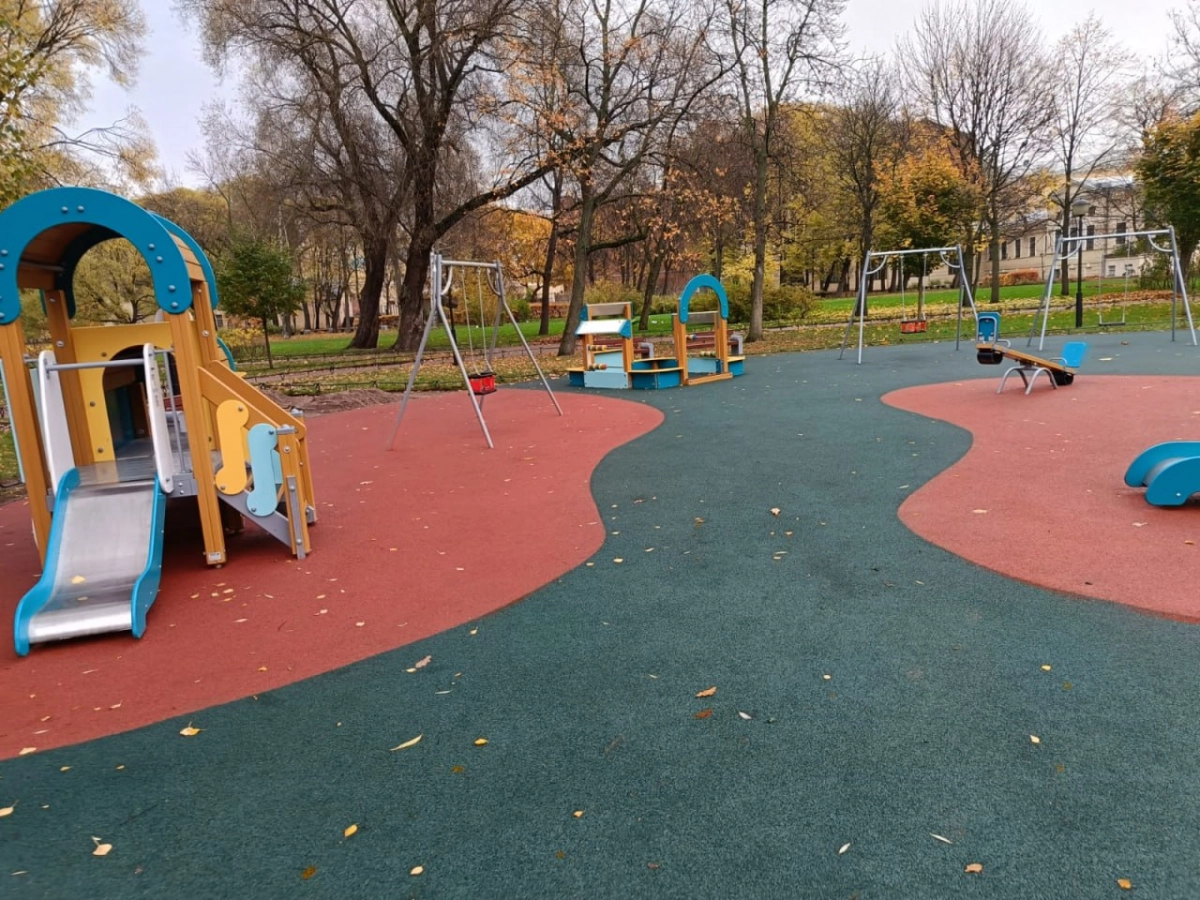 В Юсуповском саду обновили игровые и спортивные площадки - tvspb.ru