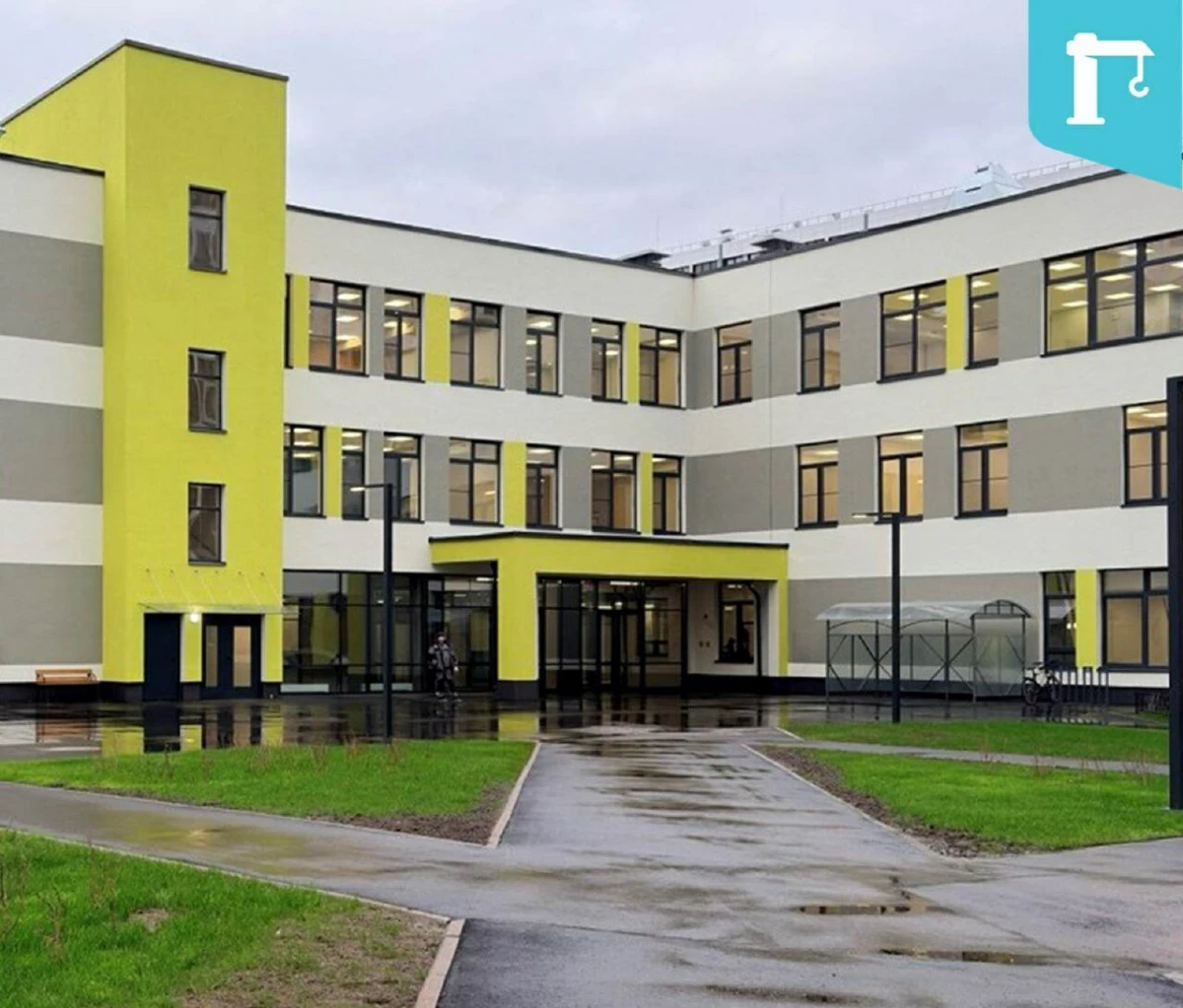 По «петербургскому стандарту»: на бульваре Александра Грина построили новую школу на 400 мест - tvspb.ru
