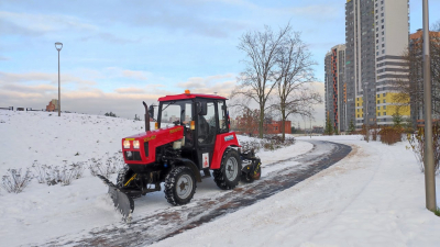 В Петербурге привели в порядок пешеходные зоны в парках после снегопада