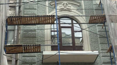 Как реставрируют доходный дом графа А. Н. Граббе на Лахтинской улице