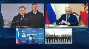 Владимир Путин дал старт строительству атомного ледокола «Сталинград» на Балтийском заводе