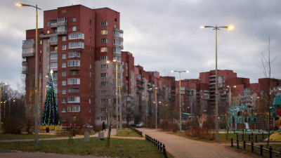 Александр Беглов: Самый крупный жилой квартал Кронштадта встречает 2026 год с новым освещением