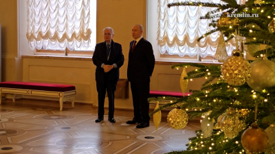 Владимир Путин посетил Эрмитаж