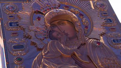 На Васнецовском проспекте освятили место под строительство храма в честь Феодоровской иконы Божией Матери