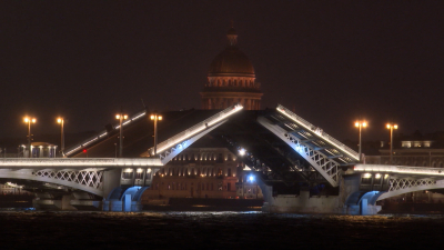 Последнюю техническую разводку в году проведут на Троицком мосту
