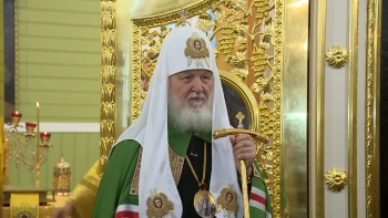 Храм князя Александра Невского после реставрации освятил патриарх Кирилл