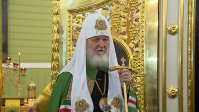 Храм князя Александра Невского после реставрации освятил патриарх Кирилл