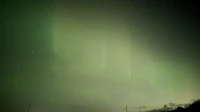 Северное сияние озарило небо Ленобласти