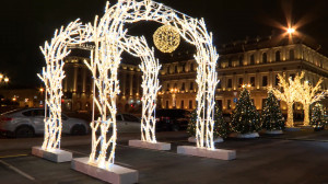 Еловая аллея на Синем мосту