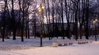 Сад Нева в Красногвардейском районе получил новое освещение