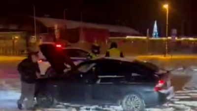 Полицейские пресекли зимний дрифт у «Газпром Арены»