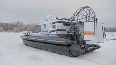 Российские инженеры продемонстрировали новую скоростную аэролодку для спасателей