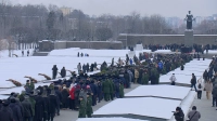 На Пискаревском мемориальном кладбище почтили память ленинградцев и защитников города