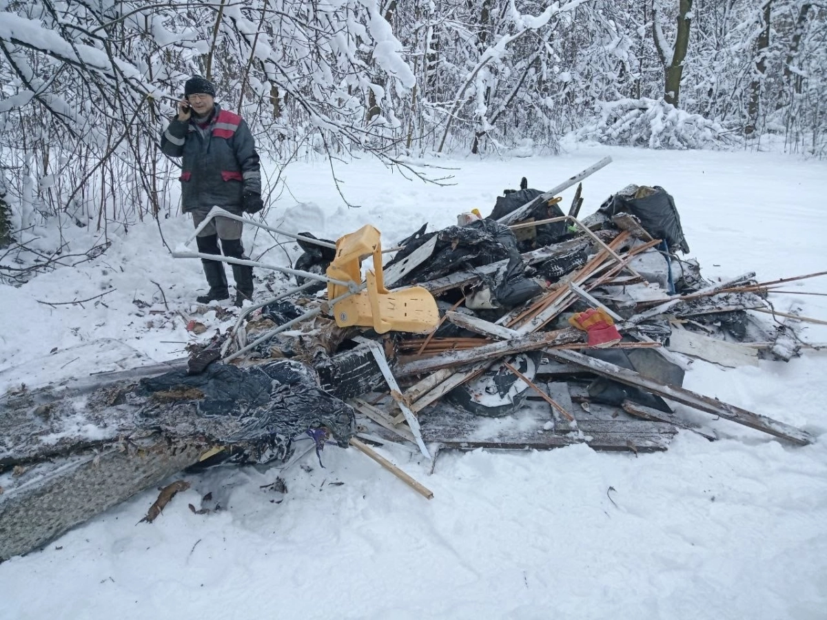 Лесники вывезли из парка «Осиновая роща» два кубометра мусора - tvspb.ru