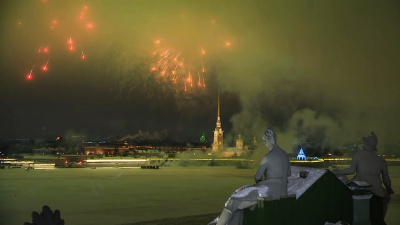 Салют ознаменовал 82-ю годовщину полного освобождения Ленинграда от фашистской блокады