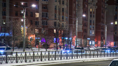 На участке улицы Савушкина установили более 300 новых светодиодных фонарей