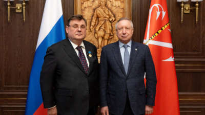 Александр Беглов и Константин Чуйченко обсудили подготовку к XIV Международному юридическому форуму и взаимодействие Петербурга с Минюстом РФ в правовой сфере