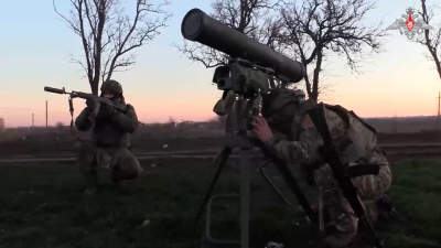 Расчет ПТРК «Днепр» уничтожил две бронемашины ВСУ на Ореховском направлении