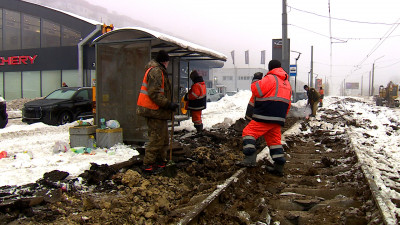 На Выборгском шоссе обновят более 7 км трамвайных путей