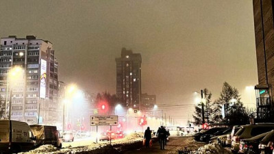 Вечером 18 января Петербург спрятался в тумане