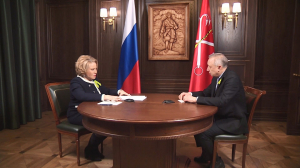 Валентина Матвиенко и Александр Беглов обсудили поддержку ветеранов и развитие Петербурга