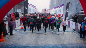 Забег, посвящённый Дню полного освобождения Ленинграда от фашистской блокады. Накануне в Петербурге уже в 57-й раз прошёл зимний марафон «Дорога жизни»