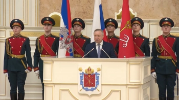 Александр Беглов на торжественном приеме в Мариинском дворце поздравил петербургских ветеранов, офицеров, кадетов и курсантов с Днем защитника Отечества