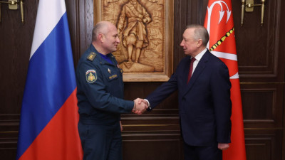 Александр Беглов и Александр Куренков обсудили расширение возможностей петербургского пожарно-спасательного гарнизона