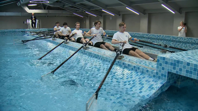 Николай Патрушев и Александр Беглов осмотрели новый спорткомплекс имени Александра Соколова