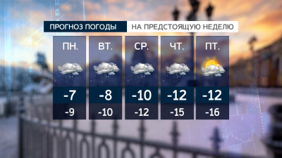 Синоптики обещают, что в Петербурге станет теплее: днем 9 февраля ожидается -7 градусов