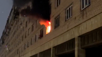 7 человек госпитализировали после пожара в жилом доме на Бухарестской