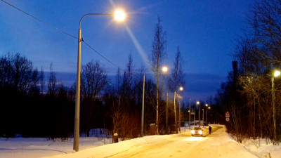 Александр Беглов: Пограничная улица в Павловске получила современную систему наружного освещения
