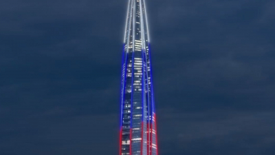 «Лахта Центр» подсветят в День защитника Отечества