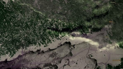 Институт космических исследований РАН показал спутниковые снимки замерзшего Петербурга