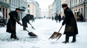Петербургский калейдоскоп. Как убирали снег в дореволюционном Санкт-Петербурге
