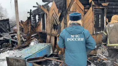 В Ленобласти сгорел частный дом, в пожаре погибла пожилая женщина