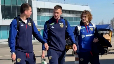 Сборная России по футболу на пути в Краснодар: трое зенитовцев в составе