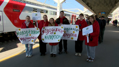 В Петербург на весенние каникулы приехали 115 детей из Мариуполя